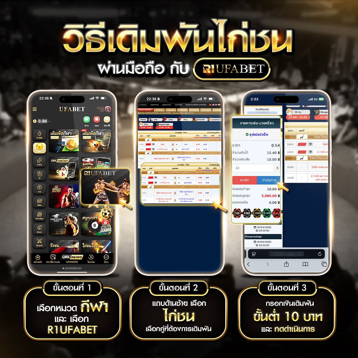 วิธีเดิมพันไก่ชนผ่านมือถือ